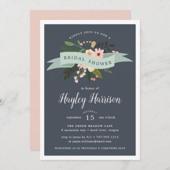 peach meadow | bridal shower invitation