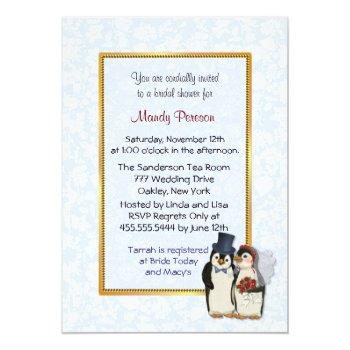 Penguin Wedding Front View