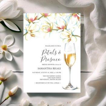 petals and prosecco white floral bridal shower