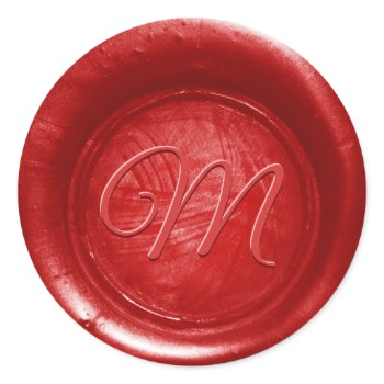 pick any color wax seal print stickers monogram en