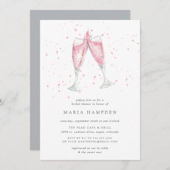 pink champagne | bridal shower invitation