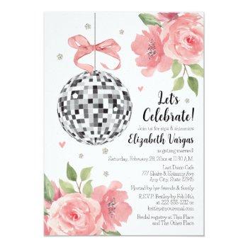 Pink Floral Disco Themed Front View