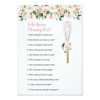 Pink Flowers Who Knows Mommy Best Greenery Floral Front View