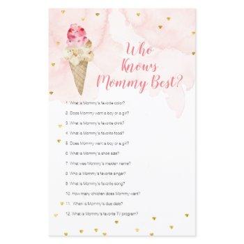 pink ice cream floral who knows mommy best game