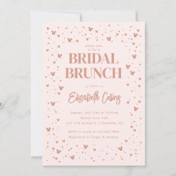 pink minnie mouse confetti | bridal brunch invitation