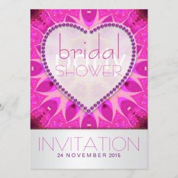 pink surprise funky bridal shower party invitation