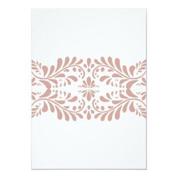 Pink Talavera Tile Spanish Fiesta Save The Date Invitation Front View