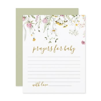 prayers for baby shower wildflowers