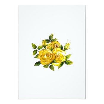 Pretty Yellow Rose Floral Front View