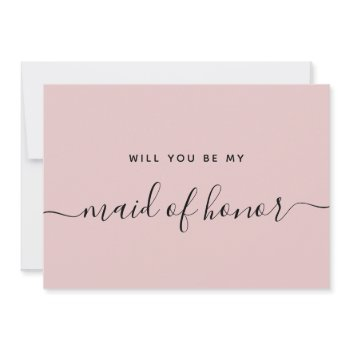 proposal will you be my maid of honor bridal party invitation
