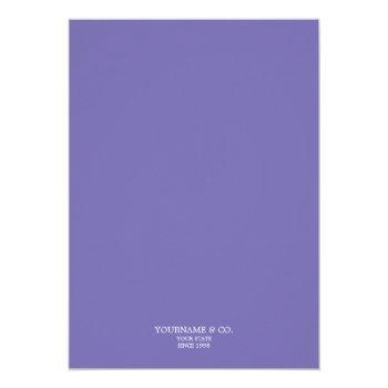 Purple Elegant Fashion Tiffany Birthday Invitation Front View