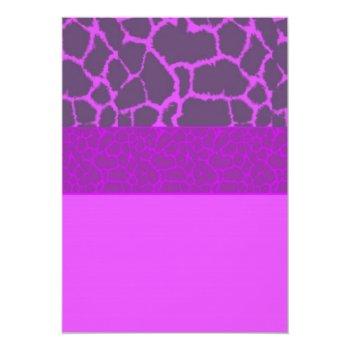 Purple Giraffe Pattern Front View