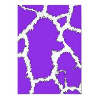 Purple Giraffe Pattern Front View