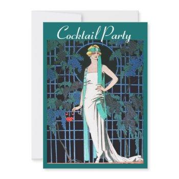 red roses in the night  anniversary cocktail party invitation
