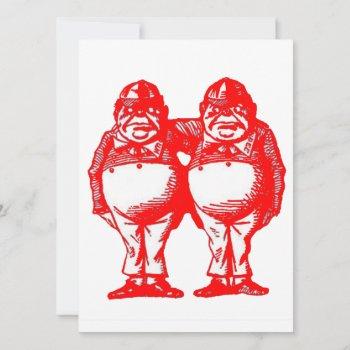 red tweedle dee & tweedle dum