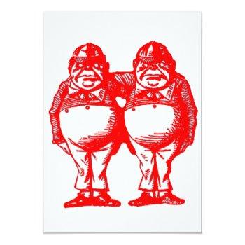 Red Tweedle Dee & Tweedle Dum Front View