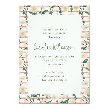 Retro Daisies Floral Garden Green Front View