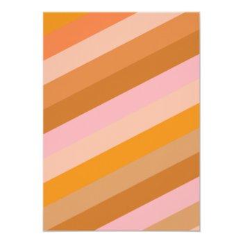 Retro Geometric Pink And Orange Front View