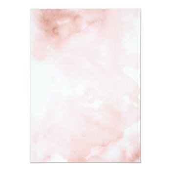 Rose Gold Foil Blush Pink Peach Bridal Shower Foil Invitation Front View