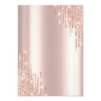 Rose Gold Glitter Drips Sushi Front View