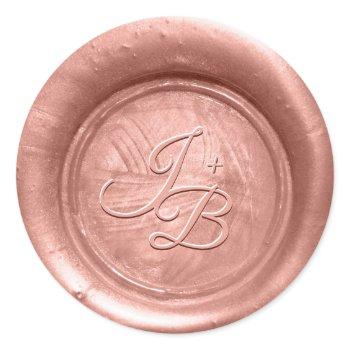 rose gold wax seal print stickers wedding envelope