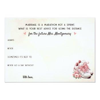 Runner Theme Pink Sneaker Floral Wedding Advice Front View