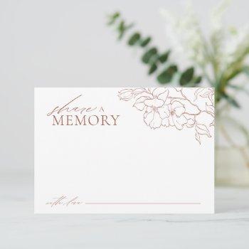 rust elegant floral share a memory card