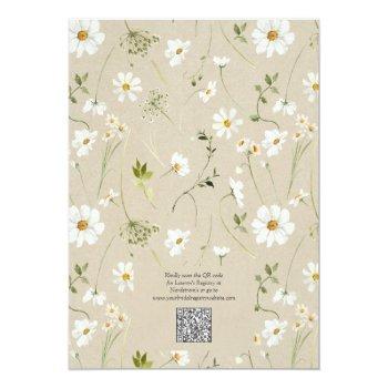 Rustic Daisy Fall In Love Qr Code Front View
