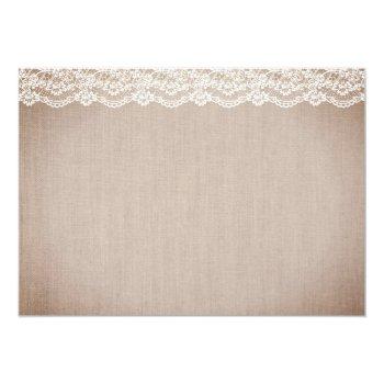 Rustic Floral Jar Vintage Burlap Front View