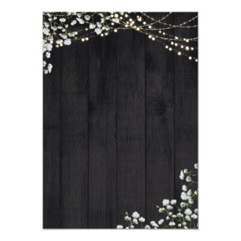 Rustic Lantern Baby's Breath Lights Front View
