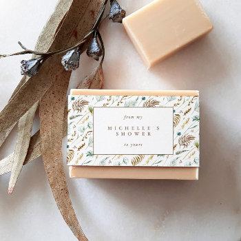 rustic romantic soap belly band label wrap