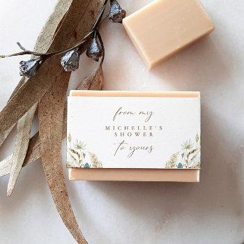 rustic soap belly band label wrap belly band