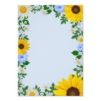 Rustic Sunflower Daisy Floral Front View