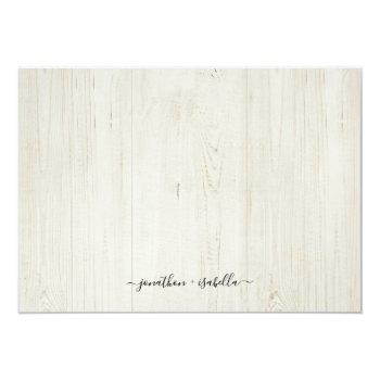 Rustic Wedding Postponement Announcement Front View
