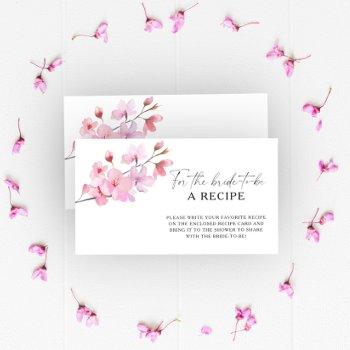 sakura - recipe for the bride to be enclosure card