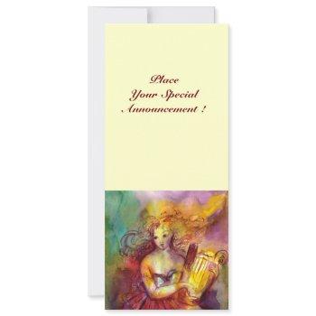 sapho , bright red yellow green invitation