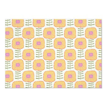 Scandinavian Coral Floral Custom Bridal Shower Thank You Card Front View