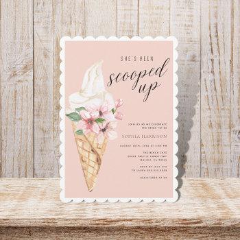scooped up bridal shower  invitation
