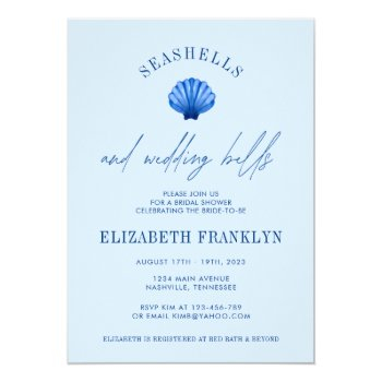 Seashells And Wedding Bells Coastal Front View