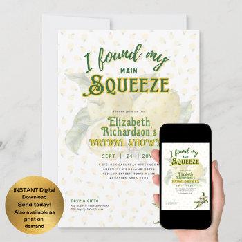 set for summer | fun lemon squeeze bridal shower invitation