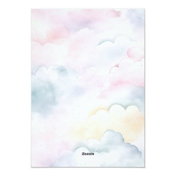 She's On Cloud 9 Rose Gold Elegant Bridal Shower Foil Invitation Front View