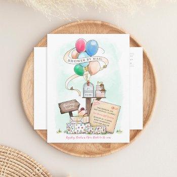 shower by mail virtual bridal shower mailbox invitation postcard