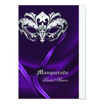 Silver Masquerade Purple Front View