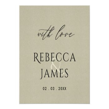 Simple Elegant Gold Grey Typography Text Only Classic Round Sticker Front View
