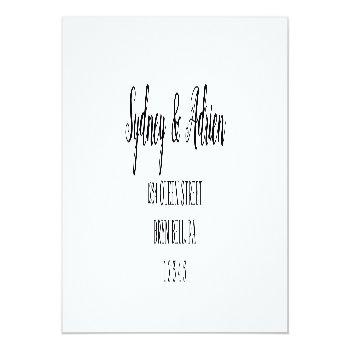 Simple Minimalist Wedding Invite Return Address Label Front View