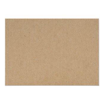 Simple Rustic Kraft Paper Thank You Card Front View