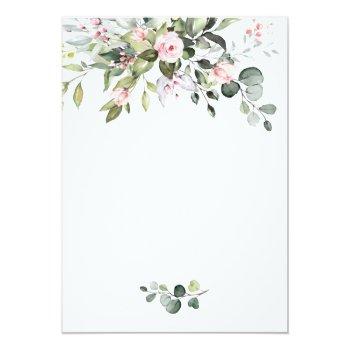 Simply Elegant Eucalyptus Bridal Shower Invitation Front View