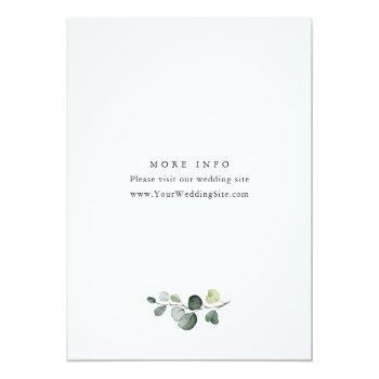 Simply Elegant Eucalyptus Brunch & Bubbly Invitation Front View