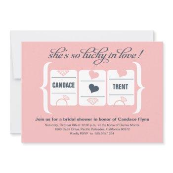 slot machine bridal shower invitation