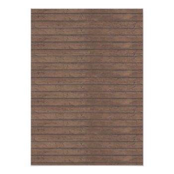 Social Distancing Drive By Wedding Shower Wood Suv Invitation Front View